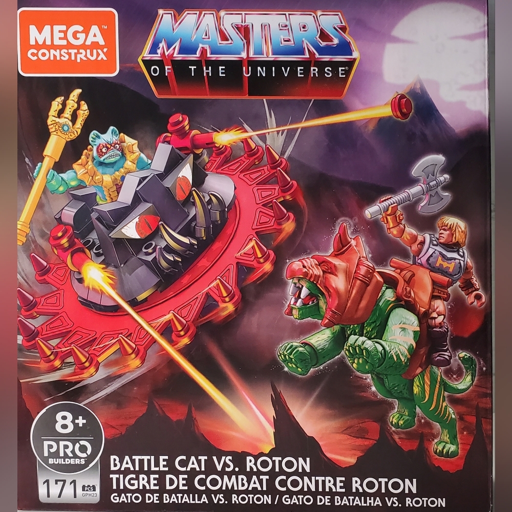 Mega Masters of the Universe Battle Cat Vs. Roton - 171 pcs - NIB